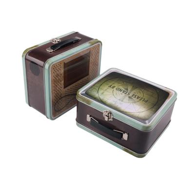 China Recycled Materials Customized New Design Printing Portable Metal Tin Lunch Box Wholesale for sale