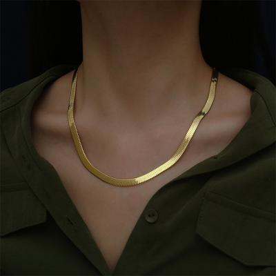 China New promotion hot necklace CLASSIC style blade chain solid necklace for sale