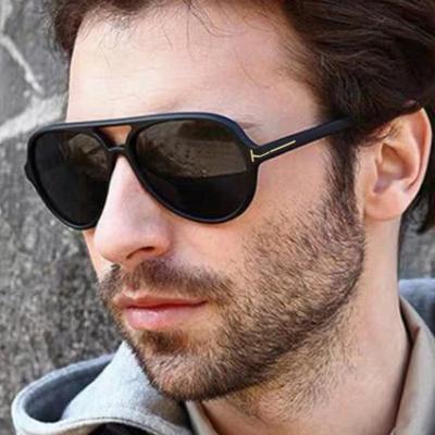 China Big Frame Tom Double Beam Sunglasses Men Sunglasses UV400 Lens UV400 Men Sunglasses Frog Sports Round Mirror Frame Retro for sale