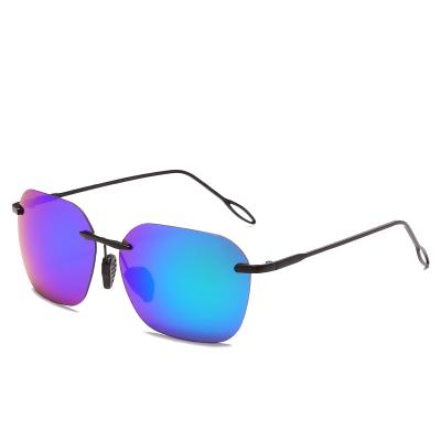 China Maui JIM Square Frameless Metal Sunglasses Square Metal Sunglasses for sale