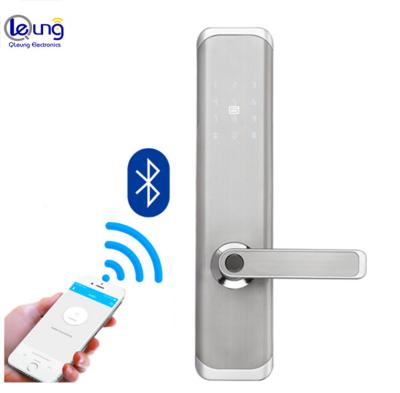 China S1821 Wholesale Wooden Smart Home Wifi TTlock Smart Door Lock Password Card Fingerprint Door Lock for sale