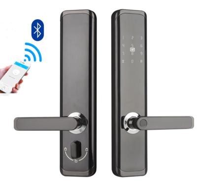 China Wholesale Wooden Smart Wifi ttlock Card Fingerprint Password Factory Door Remote Control Door Lock for sale