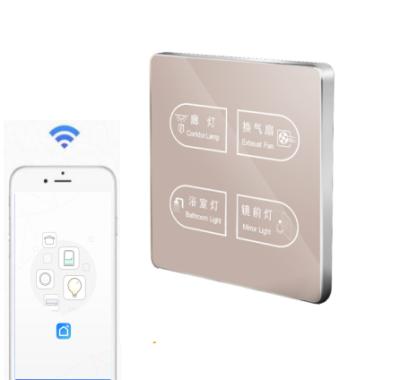 China Smart Hotel Zigbee Switch Wall WIF Touch Switch APP Control Smart Home for sale