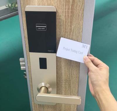 China Apartment Door Lock Hotel Card Electronic Lock RFID Smart Locks Logo Customized for sale