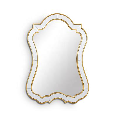 China Popular New Design Large Mirror Frames Decorative Wall Mounted Bathroom Wall Shape Special Mirror for sale