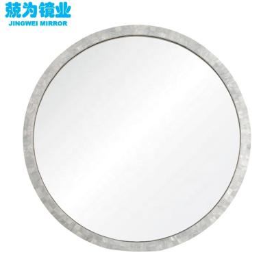 China Modern Elegant Handmade Mirror Frame Design Luxury Pearlescent Wall Mirror for sale