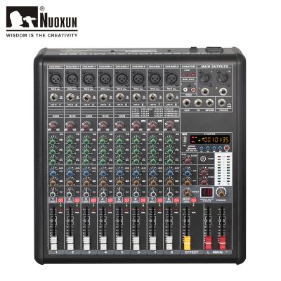 China 8 Channel Pro Mixer Audio Professional Sound Mixer Power Sound Mixer Sound Mixer Mixer for sale