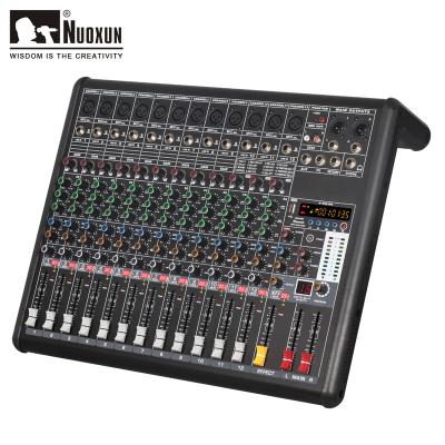 China 12 Channel Pro Mixer Audio Professional Sound Mixer Power Sound Mixer Sound Mixer for sale