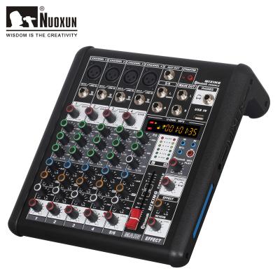 China 6 Channel Pro Mixer Audio Professional Sound Mixer Power Sound Mixer Sound Mixer for sale