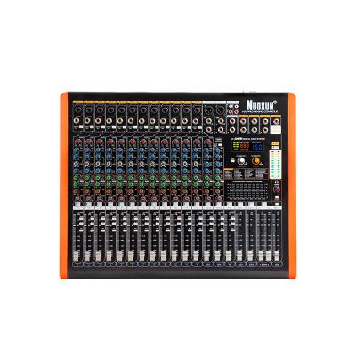 China 256/24Bit DSP Professional Sound Equipment Professional DJ Effector Audio Mixer 16 Channel for sale