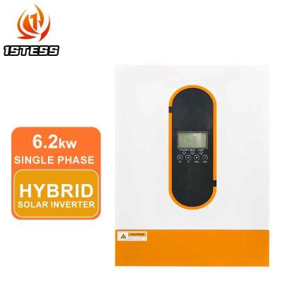 China Pure Sine Wave 6.2KW Hybrid Inverter 48V MPPT Charging Mode On/Off Grid Solar Inverter Hybrid for sale