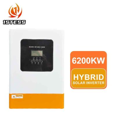 China DC 48V Hybrid Solar Inverter with 6.2kW Solar Panel Capacity RS232 Interface AC 230V Output for sale