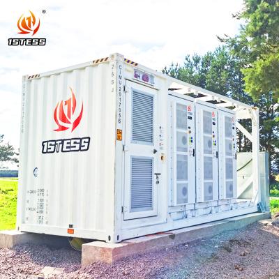 中国 40フィート コンテナ式電池エネルギー貯蔵システム 屋外 1MWh 2MWh 3MWh LiFePO4 電池 ネットワーク貯蔵システム 販売のため