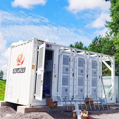 China Industriële en commerciële batterijcontainer voor opslag van energie 300KWH 500KWH 1MWH LifePo4 Solar Energy Storage Battery System Te koop