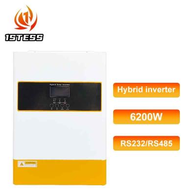 China 6.2kW High Efficiency Hybrid Solar Inverter 48V DC Input Pure Sine Wave Output for sale