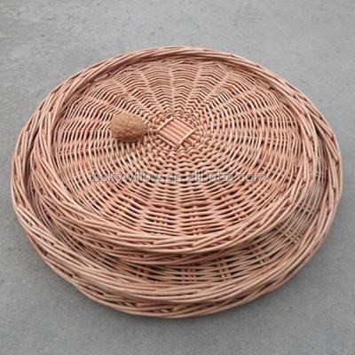 China Sustainable Wholesale Wicker Fruit Tray and Tall Willow Tray for sale