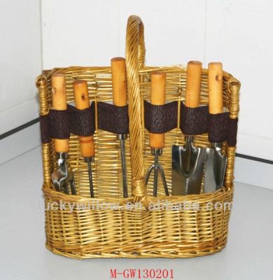 China Garden tool wicker basket M-GW130201 for sale