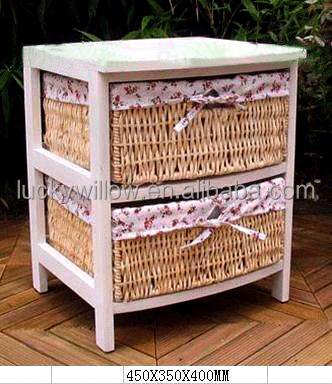 China Wooden Living Room Cabinet Tongs Salon Display Shoe Cabinet With Wicker Drawer for sale