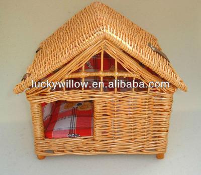 China Sustainable Exquisite And Durable Wicker Pet Basket&house for sale