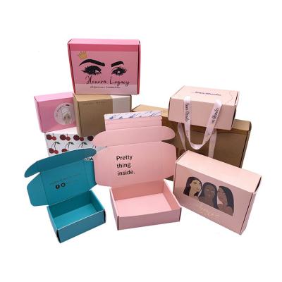 China Recycled Luxury Organic Cosmetic Paper Packaging Box Materials Custom Gift Storage Shipping Packing Box Small Large for sale