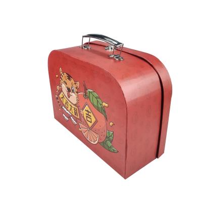 China Wholesale Customized Decorative High End Recycled Materials Cardboard Paper Suitcase Packaging Gift Box For Baby Kid Gift for sale