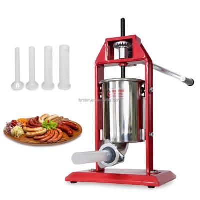 China 2022 Restaurant New Product 7 Pounds Capacity 3L Stainless Steel Vertical Sausage Stuffer for sale