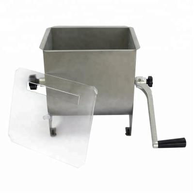 China Sustainable 20lbs Stainless Steel Manual Meat Mixer for sale