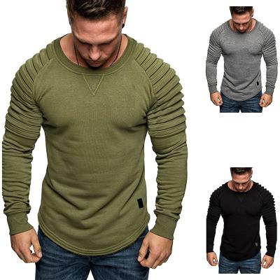 China latest Anti-wrinkle design fashion high street gym training slimming t-shirt men's clothing jogger for sale