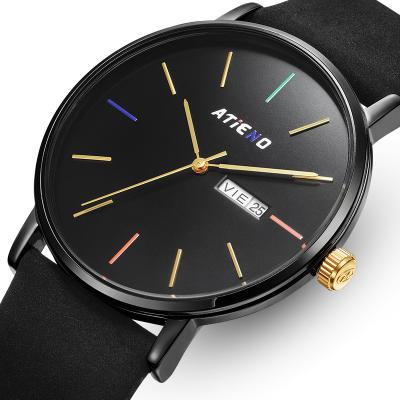 China Stainless Steel Watches Private Label Logo Luxury Men's Wrist Watch Custom Full Calendar Free Sample for sale