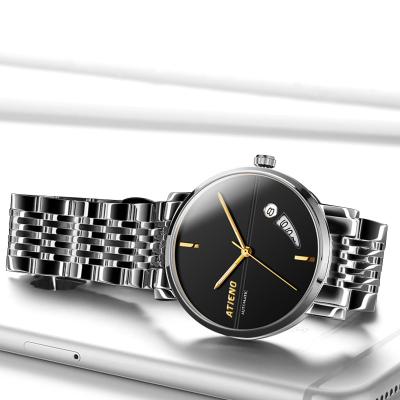 China Automatic Date 2020 Luxury Brand Fashion Mechanical Men Watches Business Casual Full Steel Watch for sale