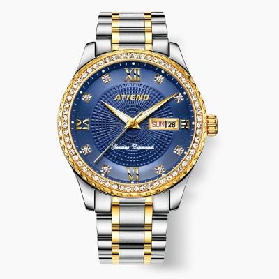 China Automatic Date Stainless Steel Watch Luxury Diamond Watches Automatic Wristwatch For Men for sale