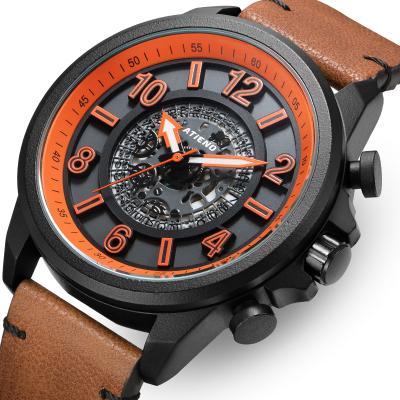 China Cheap Chronograph OEM Classic Simple Alloy Male Gents Quartz Watches Original Private Label Wrist For Men for sale