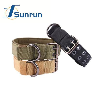 China Best Selling Dog Collar Durable Breathable Adjustable Outdoor Training Nylon Dog Collars for sale