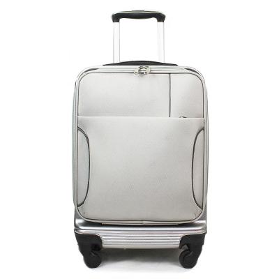 China PC ABS Polyester Hard&Soft Combo Travel Trolley Luggage for sale