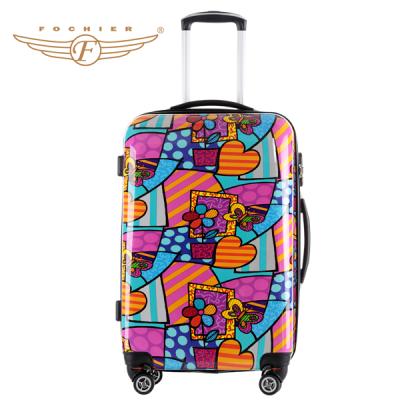 China Beautiful PC Travel Trolley Luggage Bag ABS Set On Sale for sale