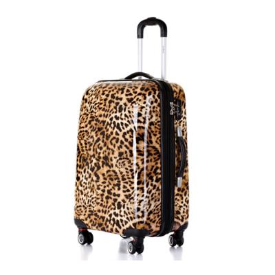 China For School Customized Printed ABS PC Trolley Travel Luggage Bag for sale