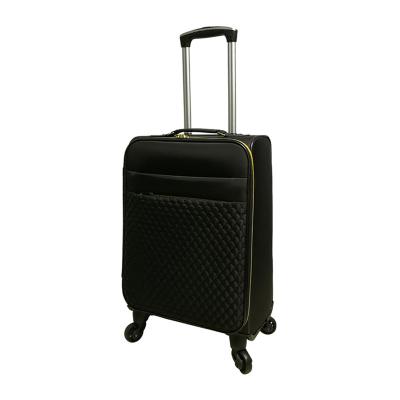 China Soft 20Inch Polyester Cotton Polyester Spinner Travel Luggage for sale