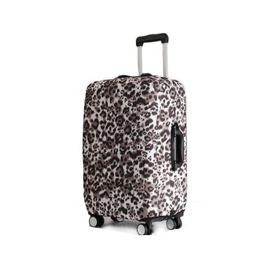 China OEM Custom Charming Leopard Printing Spandex Suitcase Cover From Factory for sale