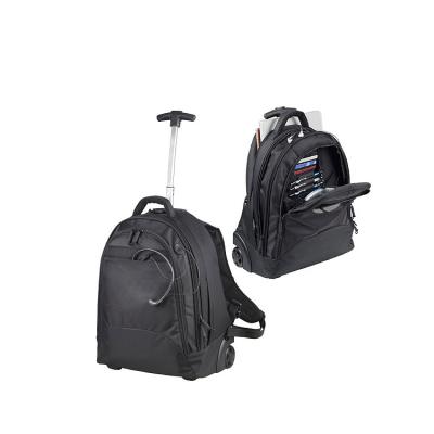 China Other Multifunctional Black Durable Trolley Wheeled Laptop Backpack Bag for sale