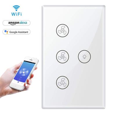 China Tuya /Smart Life APP Smart Wifi Ceiling Fan Regulator Switch Lamp Switch/Wifi Fan Compatible with Alexa/GoogleHome/IFTTT for sale