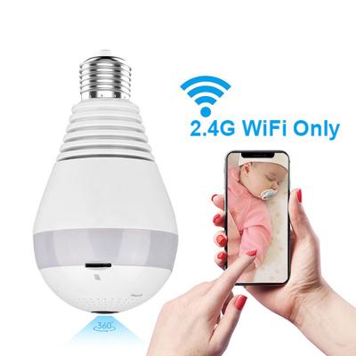 China NIGHT VISION 1080P Wifi Bulb Camera With Night Version 360 Degree Panoramic 3D Wifi Camera Bulb for sale