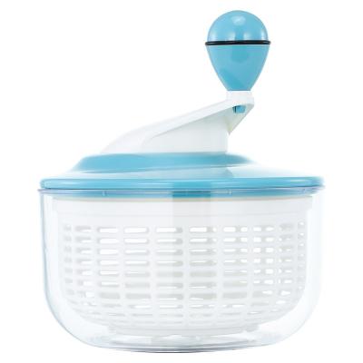 China Viable Salad Spinner Collander Color Salad Spinner With Handle Tension Colander Spinner Salad Spinner for sale