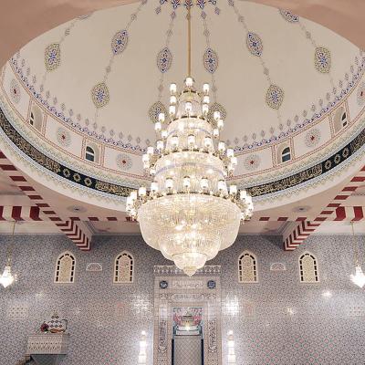 China Large Traditional Mosque Lighting Crystal Chandelier For Church Decoration Mosque Lamp for sale