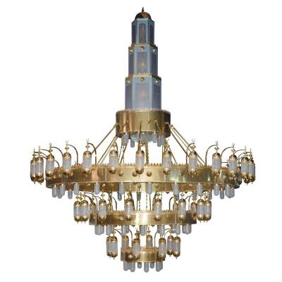 China 5 Meters Traditional Extra Large Wide Chandelier For Mosque for sale