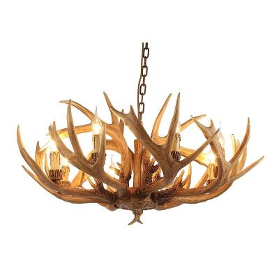 China Modern American Attic Style Retro Restaurant Antler Chandelier Industrial Lighting Creative Lighting Home Bar Lamp for sale