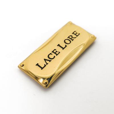 China Metal Accessories Tag Personalization Custom Metal Logo For Shoulder Bags for sale