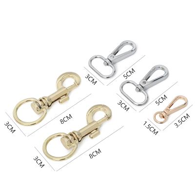 China High Quality Fashion Accessories Metal D Ring Snap Hook Swivel Snap Hooks For Handbags for sale