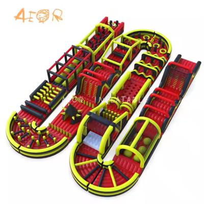 China Commercial Inflatable Obstacle Adult Competition Inflatable Obstacle Course Team Activity Challenge Inflatable Obstacle for sale