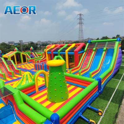 China Commercial inflatable amusement park cartoon inflatable fun city for kids for sale