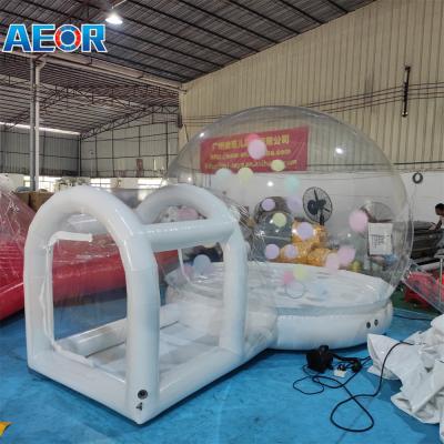 China transparent inflatable bounce bubble house fun dome bubble house with balloon for sale